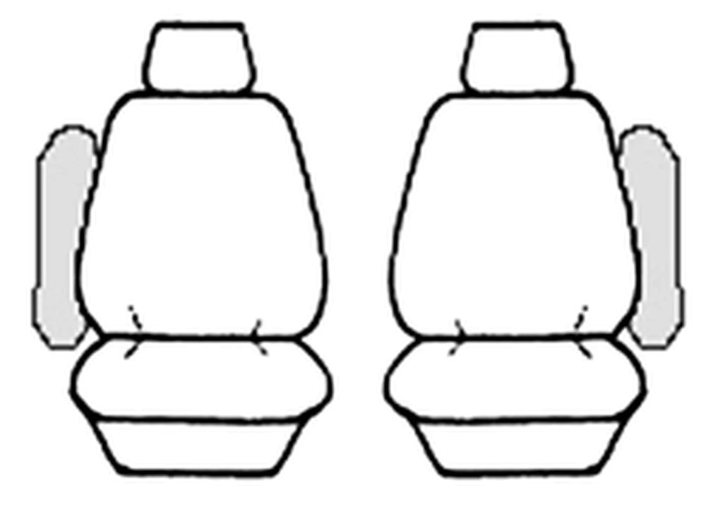 New Tailored Sheepskin Car Seat Covers For TOYOTA HILUX TC25mm Black Airbag Safe